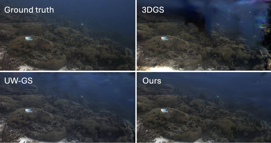 Semantic-guided Gaussian Splatting for High-Fidelity Underwater Scene Reconstruction preview